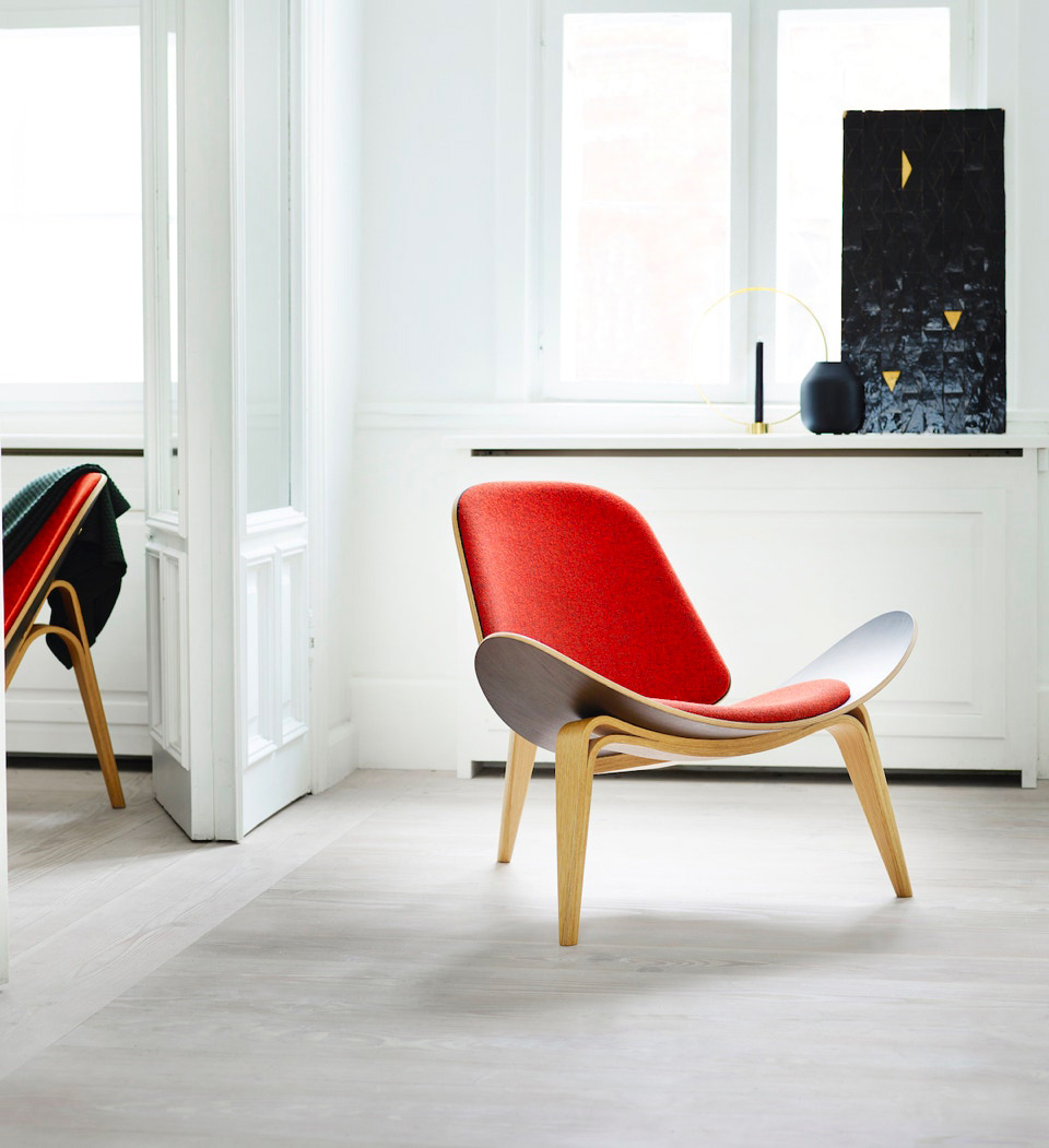 shell chair Hans J. Wegner assise design
